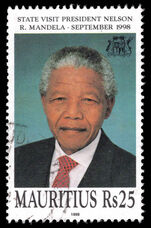 Mauritius 1998 Nelson Mandela fine used.