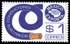 Mexico 1975-92 1p electric cable Exporta unmounted mint.