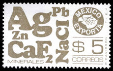 Mexico 1975-92 5p Minerals Exporta drab shade unmounted mint.