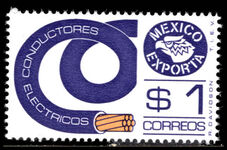 Mexico 1979-88 $1 dull violet and orange-yellow unmounted mint.