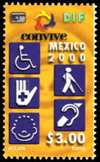 Mexico 2000 Convive (disabled persons' organisation) unmounted mint.