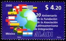 Mexico 2000 20th Anniversary of Association of Latin American Integration unmounted mint.