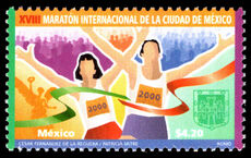 Mexico 2000 18th International Marathon unmounted mint.