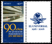 Mexico 2006 90th Anniversary of Journalism in Mexico unmounted mint.