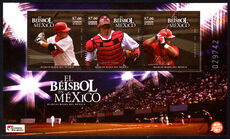 Mexico 2010 Baseball in Mexico. Los Diablos Rojos del M xico souvenir sheet unmounted mint.