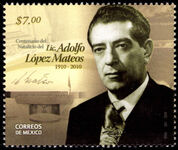 Mexico 2010 Birth Centenary of Adolfo L pez Mateos unmounted mint.
