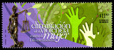 Mexico 2010 International Day for Eradication of Violence against Women unmounted mint.
