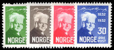 Norway 1932 Birth Centenary of Bjornstjerne Bjornson mounted mint.