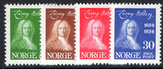 Norway 1934 250th Birth Anniversary of Holberg mounted mint.