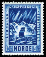 Norway 1941 Haalogaland Exhibition and Fishermen's Families Relief Fund unmounted mint.