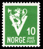 Norway 1941 Lion and V unmounted mint.