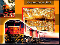 Peru 2004 National Railways souvenir sheet unmounted mint.