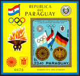 Paraguay 1972 Munich Olympics souvenir sheet unmounted mint.