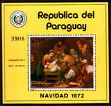 Paraguay 1972 Christmas souvenir sheet unmounted mint.