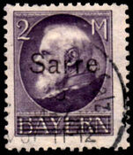 Saar 1920 Bavaria 2mk fine used