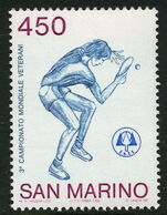 San Marino 1986 World Table Tennis Championships unmounted mint.
