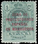 Spain Morocco 1916-21 5c mint lightly hinged.