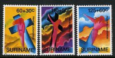 Suriname 1993 Easter set unmounted mint.