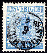 Sweden 1855-58 4s pale blue fine used.