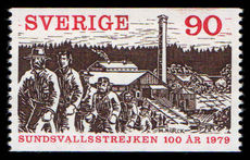 Sweden 1979 Sundvall Strike unmounted mint.