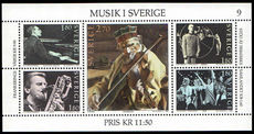 Sweden 1983 Music In Sweden Souvenir Sheet unmounted mint.