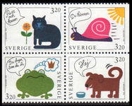 Sweden 1994 Greetings Stamps unmounted mint.
