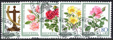 Switzerland 1982 Pro-Juventute Roses set fine used.