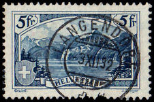 Switzerland 1928 5fr Sprenger The Rutli Mountain fine used