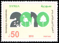Syria 2010 International Year of Biodiversity unmounted mint.