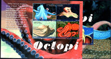 Tuvalu 2017 Octopuses sheetlet and souvenir sheet unmounted mint.