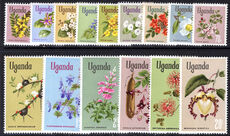 Uganda 1969-74 Flowers unmounted mint.
