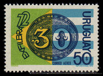 Uruguay 1972 Rio Stampex unmounted mint.