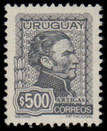 Uruguay 1973 500 Peso Artigas Definative unmounted mint.
