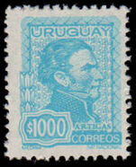 Uruguay 1973 1000 Peso Artigas Definative unmounted mint.