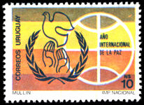 Uruguay 1988 International Peace Year unmounted mint.