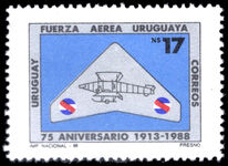 Uruguay 1988 75th Anniversary of Air Force unmounted mint.