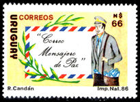 Uruguay 1988 Post, Messenger of Peace unmounted mint.
