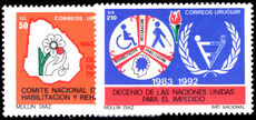 Uruguay 1989 UN Decade for Disabled People unmounted mint.