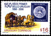 Uruguay 2006 150th Anniversary of First Stamp unmounted mint.