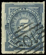 Uruguay 1884 5c slate blue 10-killer fine used