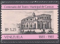 Venezuela 1981 Caracas Theatre unmounted mint.