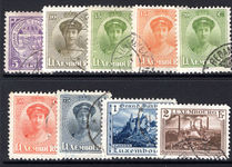 Luxembourg 1924-26 changed colour set fine used.