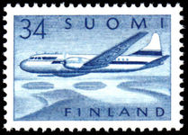 Finland 1958 34m Convair Airplane unmounted mint.