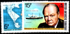 British Antarctic Territory 1974 Birth Centenary Of Sir Winston Churchill unmounted mint.
