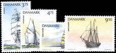 Denmark 1993 Training Ships unmounted mint.
