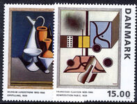 Denmark 1993 Paintings unmounted mint.