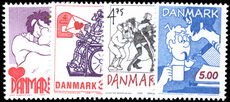 Denmark 1992 Cartoon Characters unmounted mint.