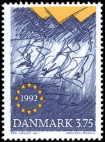 Denmark 1992 European Single Market unmounted mint.