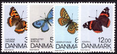 Denmark 1993 Butterflies unmounted mint.