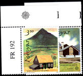 Faroe Islands 1990 Europa corner marginal set unmounted mint.